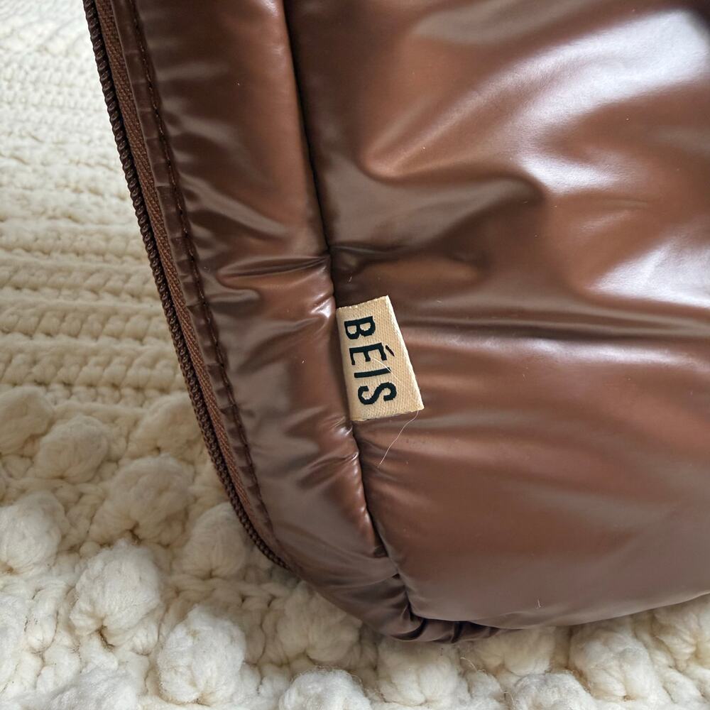 BEIS The Expandable Tote Maple Brown Retired Discontinued Bag Flawed - Picture 3 of 16